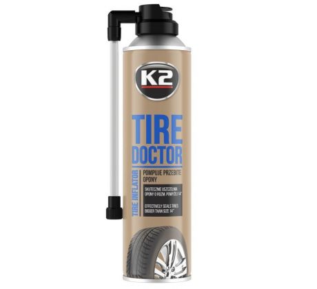 K2 TIRE DOCTOR 500ml - utěsnení propíchnutých pneumatik - nákladní auta