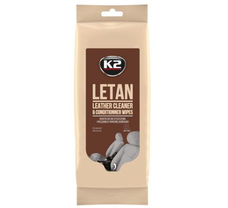 K2 LETAN WIPES - Utěrky na čištění kůže - 24ks