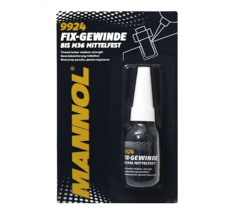 MANNOL 9924 FIX-GEWINDE BIS M36 MITTELFEST 10ml - lepidlo na závitové spoje STŘEDNÍ PEVNOST 