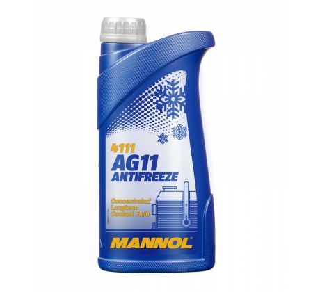 MANNOL 4111 ANTIFREEZE AG11 LONGTHERM 1L - Koncentrát do chladičů - MODRÝ