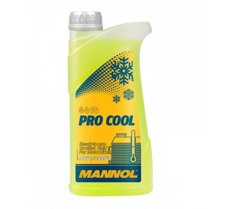 MANNOL 4414 PRO COOL 1L - Nemrznoucí směs pro motocykly - ŽLUTÁ