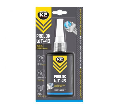 K2 PROLOK WT-43 - 50g - Zajišťovač závitů, střední pevnost